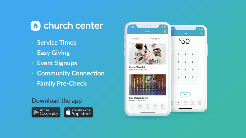 Church Center Application Promotion